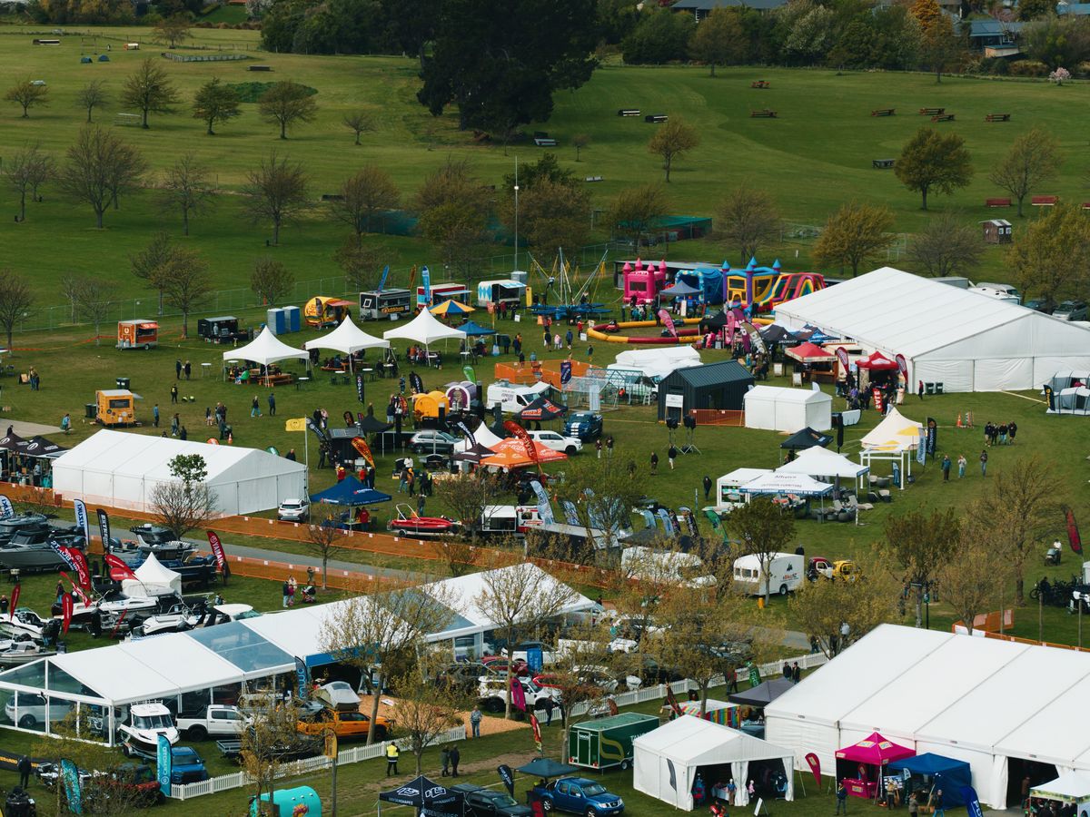 Outdoor Expo 2026 from the air, Saturday